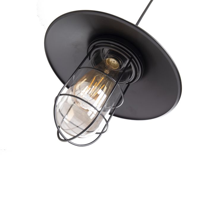 Hanglamp Industrieel Zwart Aluminium  - Valott Thymo
