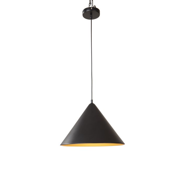 Hanglamp Zwart met Gouden Binnenkant - Scaldare Orvinio