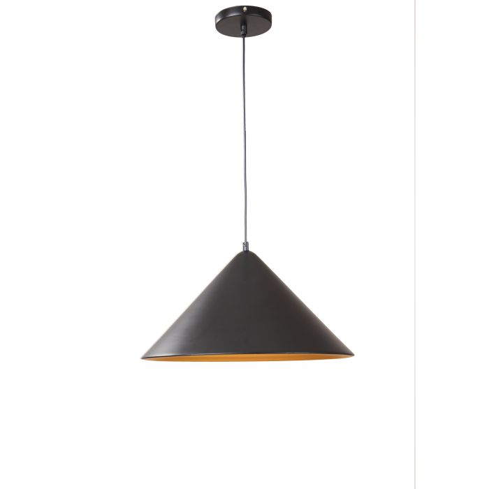 Hanglamp Zwart met Gouden Binnenkant - Scaldare Orvinio