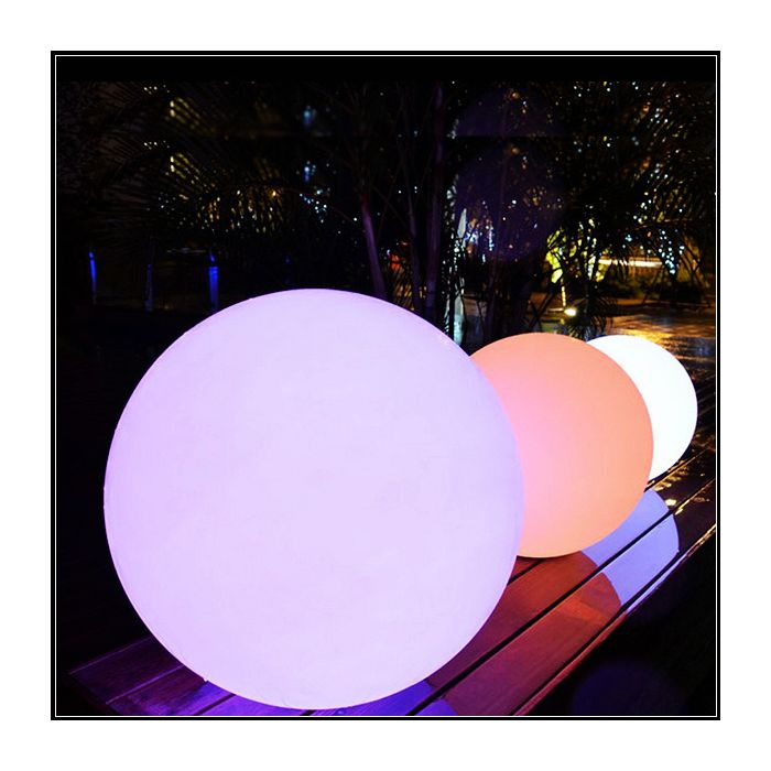 Oplaadbare Bol 30 cm LED RGB  incl. Afstandsbediening - Funnylights Venonat Tuinlamp
