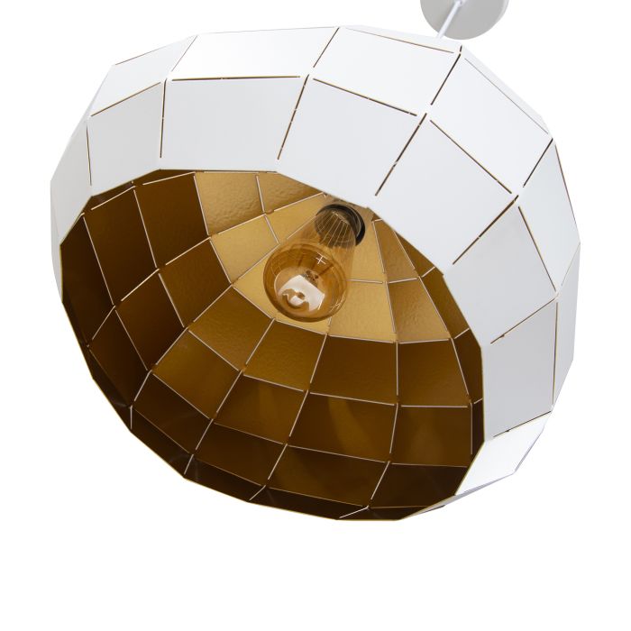 Hanglamp Modern Wit Rond Metaal - Valott Miina