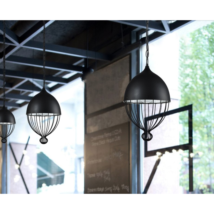 Hanglamp Modern Zwart Rond Metaal - Scaldare Ranco