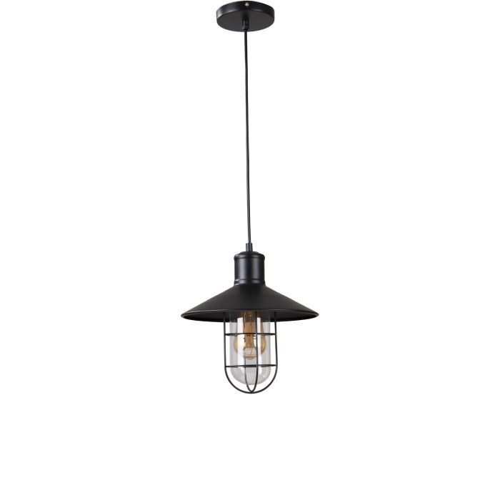 Hanglamp Industrieel Zwart Aluminium  - Valott Thymo
