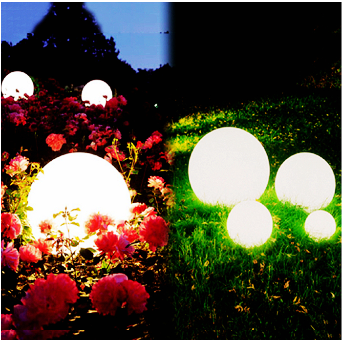 Oplaadbare Bol 30 cm LED RGB  incl. Afstandsbediening - Funnylights Venonat Tuinlamp