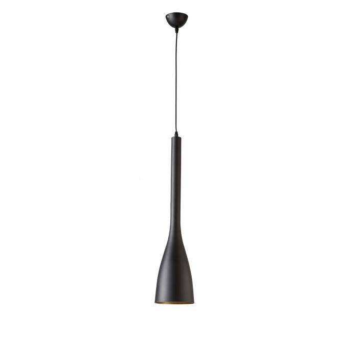 Moderne Zwarte Kegel Hanglamp  Valott Pullo