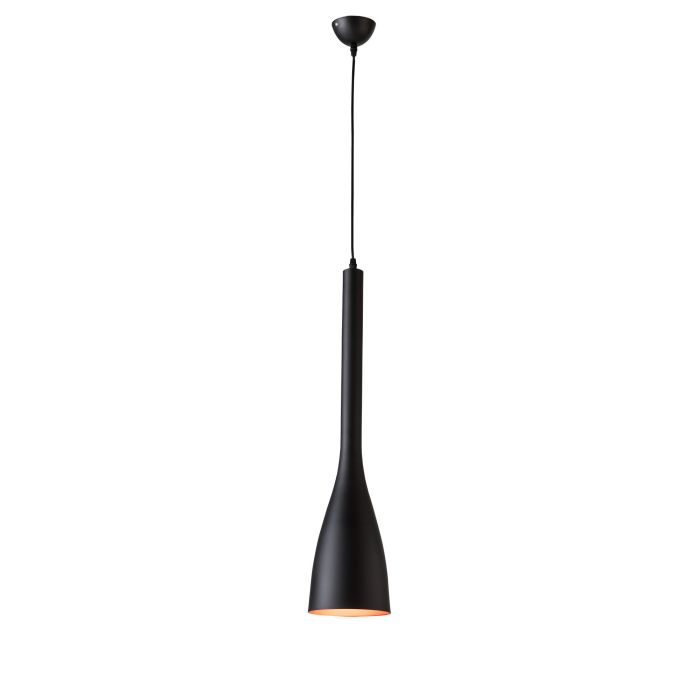 Moderne Zwarte Kegel Hanglamp  Valott Pullo