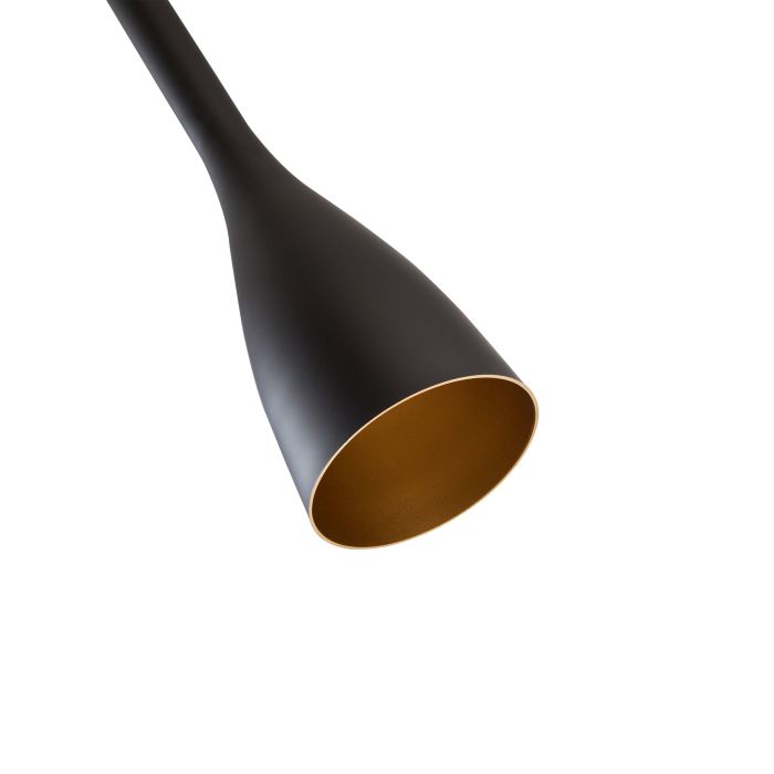 Moderne Zwarte Kegel Hanglamp  Valott Pullo