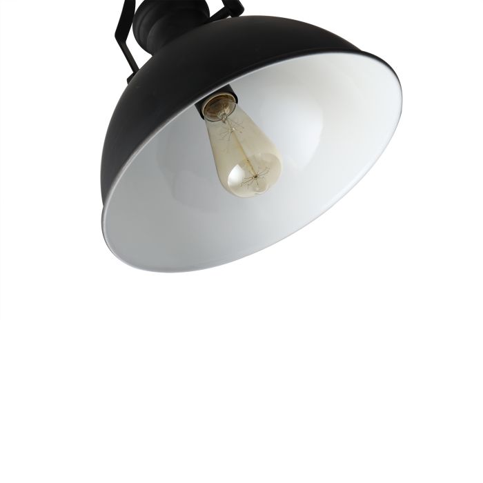 Hanglamp Industrieel Zwart Rond Metaal - Valott Vesa