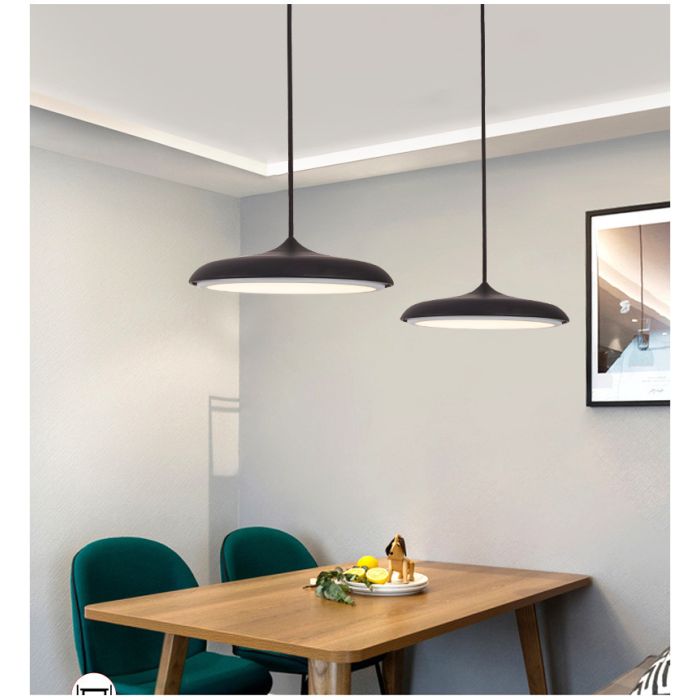 Hanglamp LED Design Zwart Rond 30 cm - Scaldare Albi