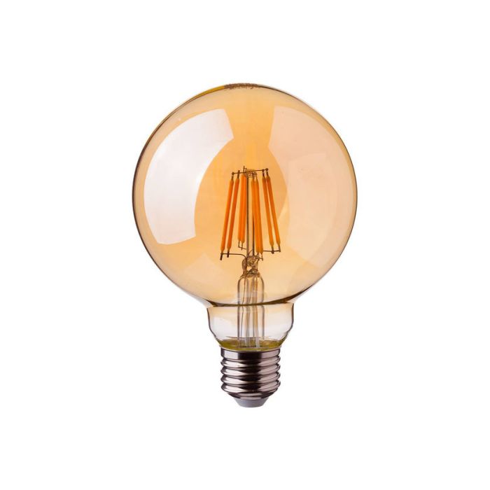 Crius LED Filament G125 E27 8W 827 Amber Dimbaar