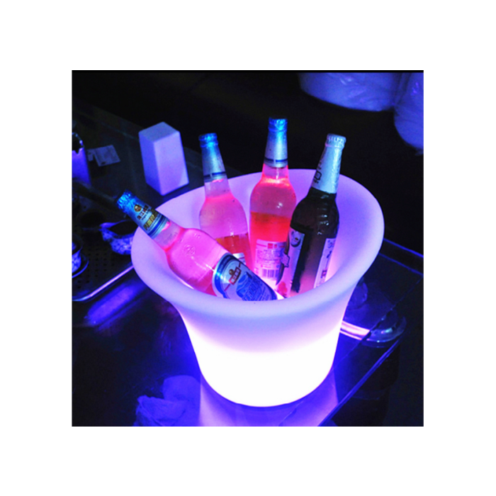 LED Wijnkoeler / IJsemmer RGB Oplaadbaar + Afstandsbediening - Funnylights Hypo