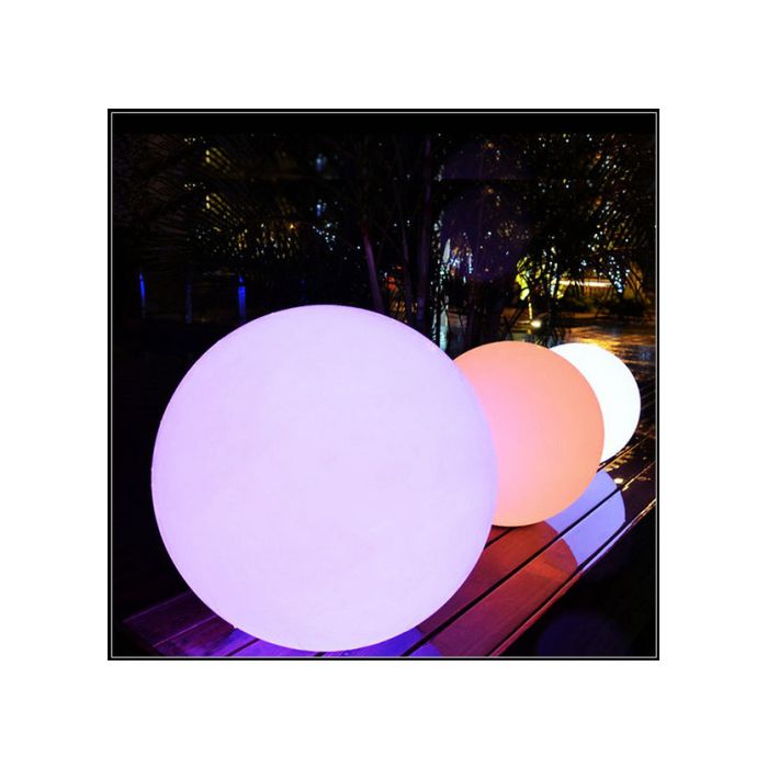 Oplaadbare Bol 30 cm LED RGB  incl. Afstandsbediening - Funnylights Venonat Tuinlamp