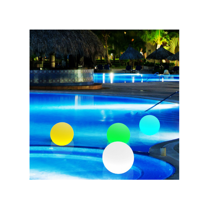 Oplaadbare Bol 30 cm LED RGB  incl. Afstandsbediening - Funnylights Venonat Tuinlamp