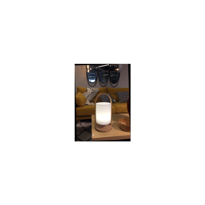 Oplaadbare Lamp LED RGB hout design 37cm funnylight
