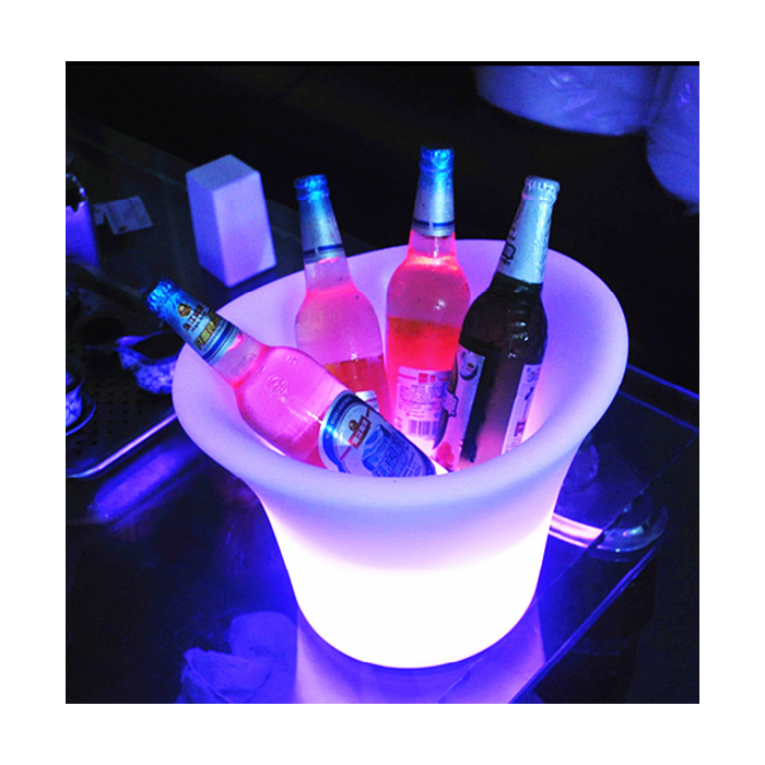 LED Wijnkoeler / IJsemmer RGB Oplaadbaar + Afstandsbediening - Funnylights Hypo