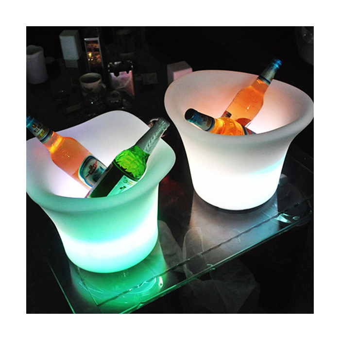 LED Wijnkoeler / IJsemmer RGB Oplaadbaar + Afstandsbediening - Funnylights Hypo