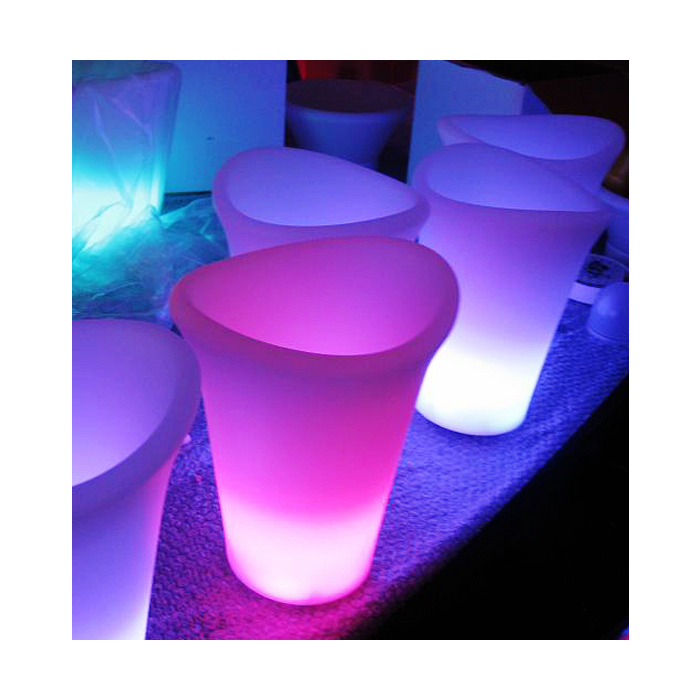 LED Wijnkoeler / IJsemmer RGB Oplaadbaar + Afstandsbediening - Funnylights Hypo