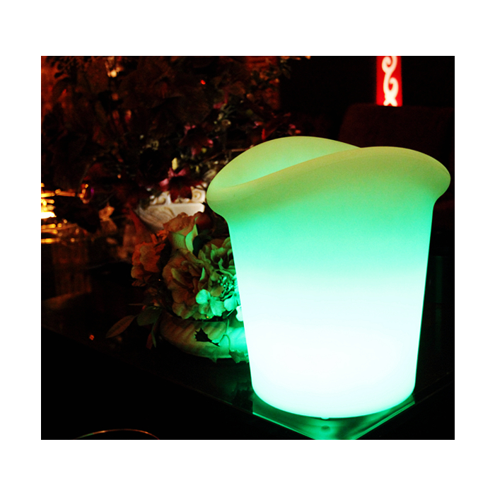 LED Wijnkoeler / IJsemmer RGB Oplaadbaar + Afstandsbediening - Funnylights Hypo