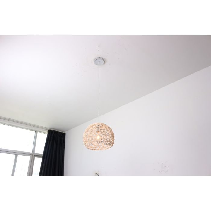 Hanglamp Hout Rond Houtkleur 35 cm - Madera Carpe