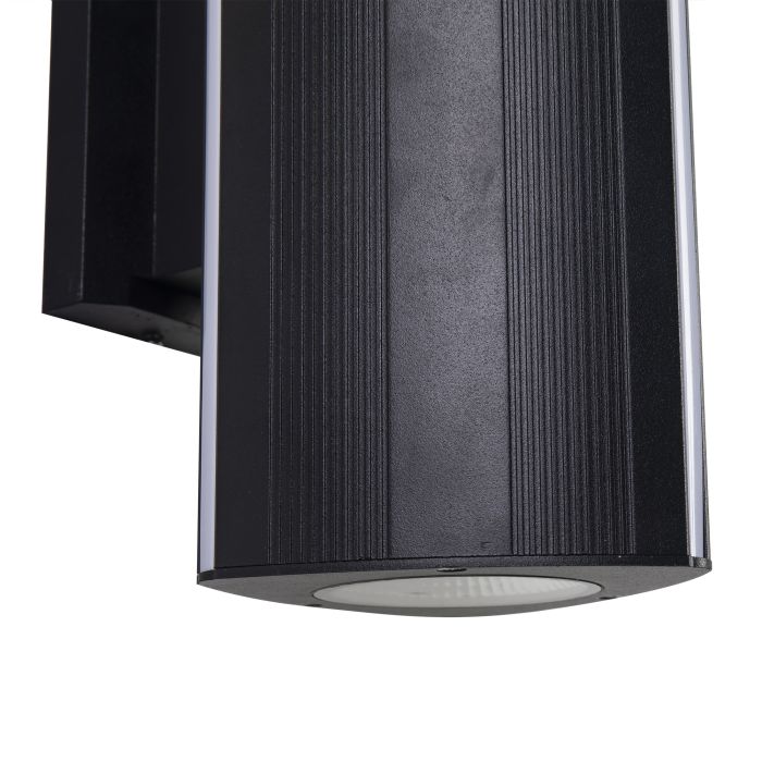 Moderne Buitenwandlamp up down Zwart IP65 incl. LED Wit Licht - Garleds Setos
