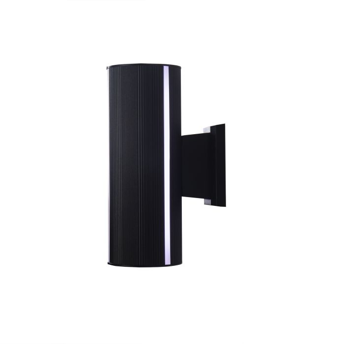 Moderne Buitenwandlamp up down Zwart IP65 incl. LED Wit Licht - Garleds Solano