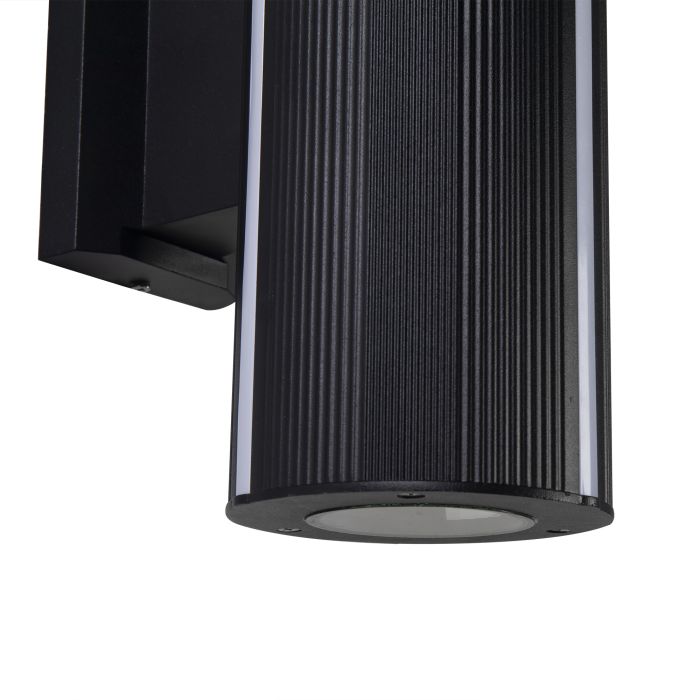 Moderne Buitenwandlamp up down Zwart IP65 incl. LED Wit Licht - Garleds Solano