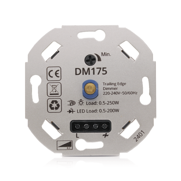 Led Dimmer 3-200W Universeel (Aangeraden Voor Lagere Wattages) - Dm175