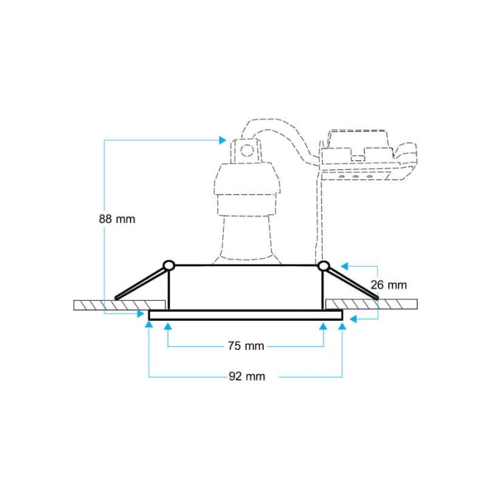 LED Inbouwspot Aveza wit rond