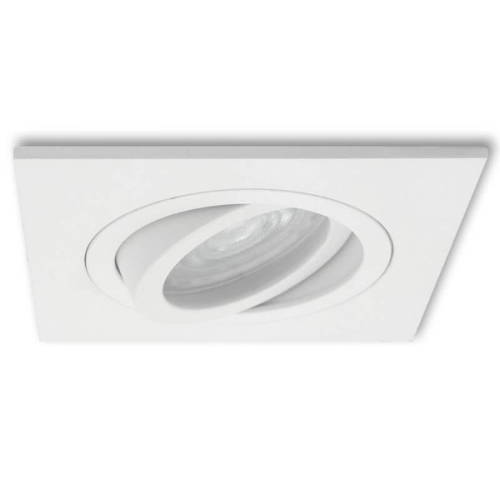 LED Inbouwspot Avola vierkant wit