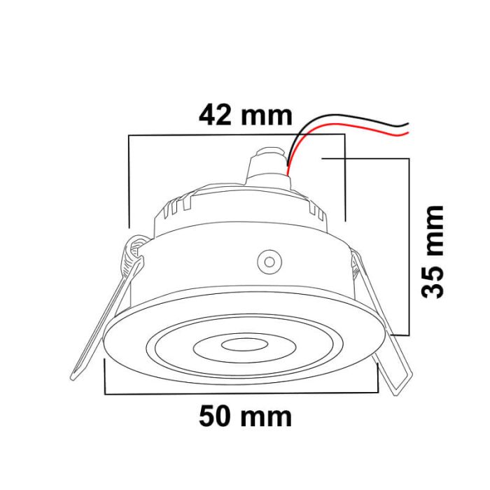 Led inbouwspots Mura, set van 10 spots