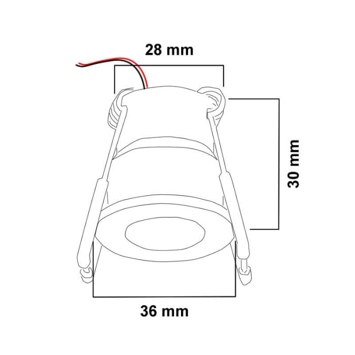 Led inbouwspots Monno Set 8