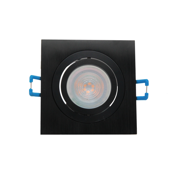 Armatuur LED Inbouwspot Alon vierkant zwart