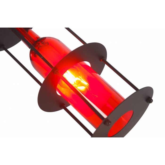 Industriële Hanglamp Rode Wijnfles  Scaldare Verano
