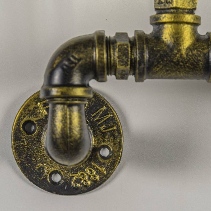 Industriële Tweelichts Wandlamp Waterleiding - Funnylights Kakuna