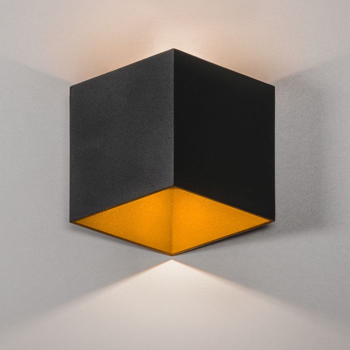 Moderne Buitenwandlamp up down Zwart IP65 incl. LED - Garleds Bellis