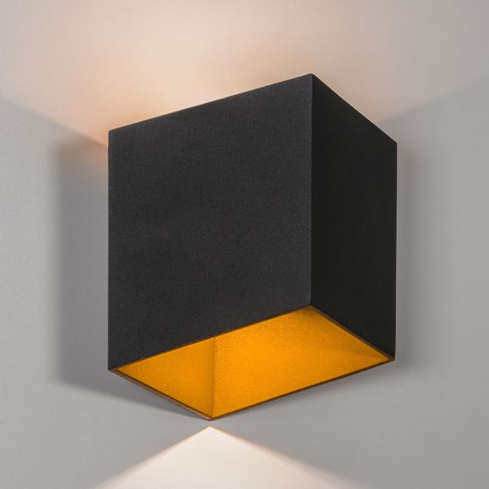 Moderne Buitenwandlamp up down Zwart IP65 incl. LED - Garleds Bellis