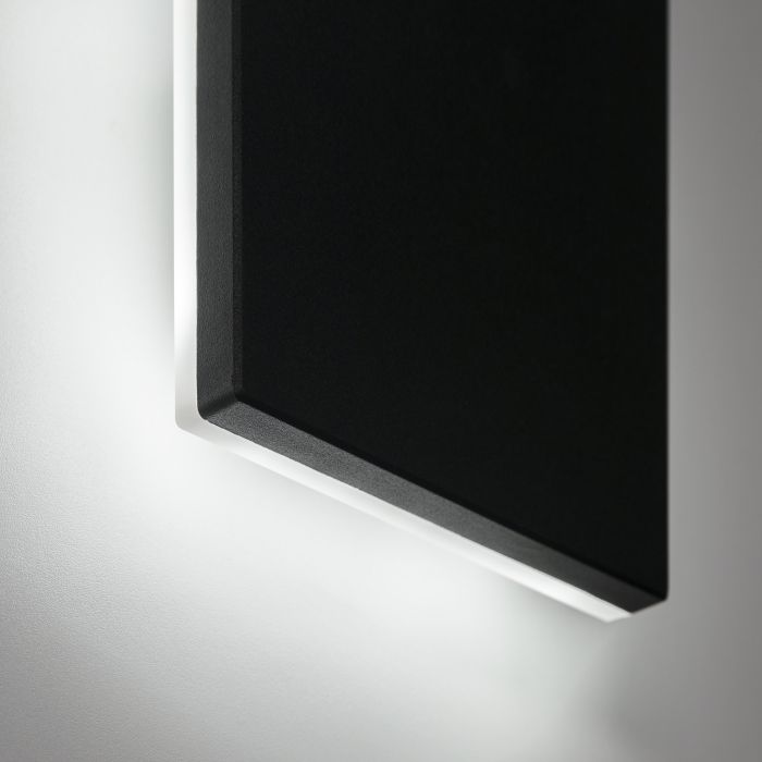 Moderne Buitenwandlamp Zwart IP65 incl. LED - Garleds Bamboe