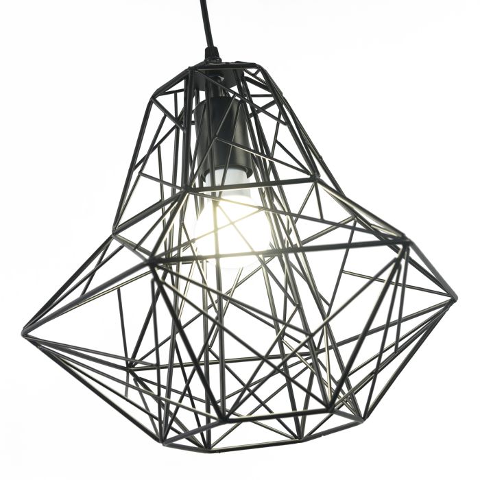 Scandinavische Hanglamp Diamant Zwart  Scaldare Nesso