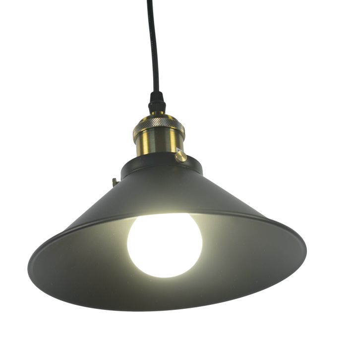 Industriële Hanglamp Zwart - Valott Cos