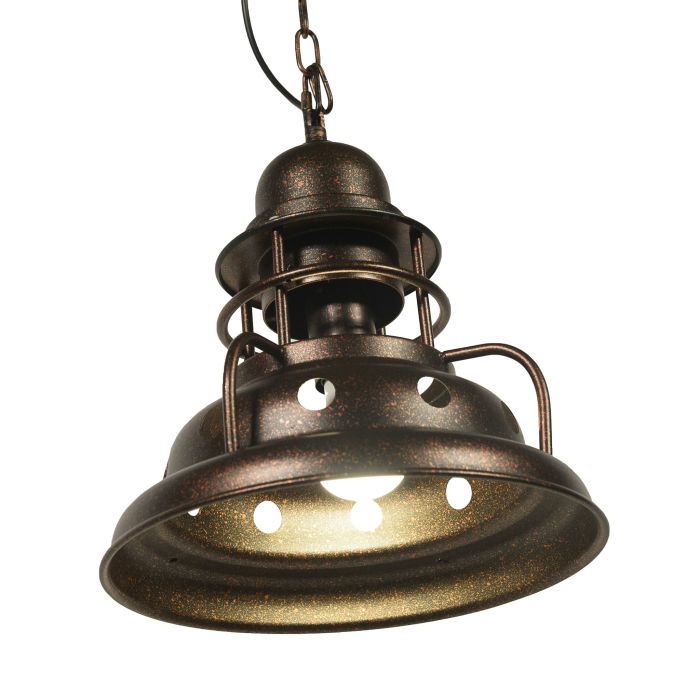 Industriële Rode Hanglamp - Scaldare Tovo