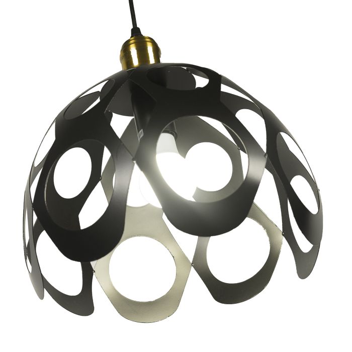 Moderne Koepelvormige Hanglamp Zwart  Scaldare Torano