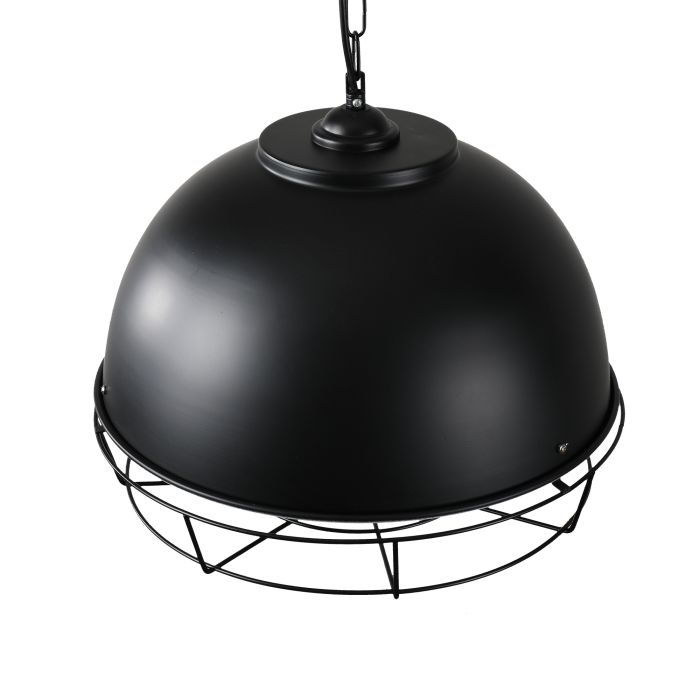 Hanglamp Industrieel Zwart Rond Metaal - Valott Taavi