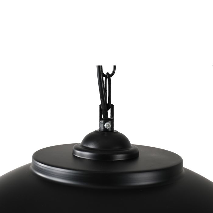 Hanglamp Industrieel Zwart Rond Metaal - Valott Taavi