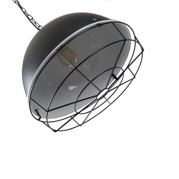 Hanglamp Industrieel Zwart Rond Metaal - Valott Taavi