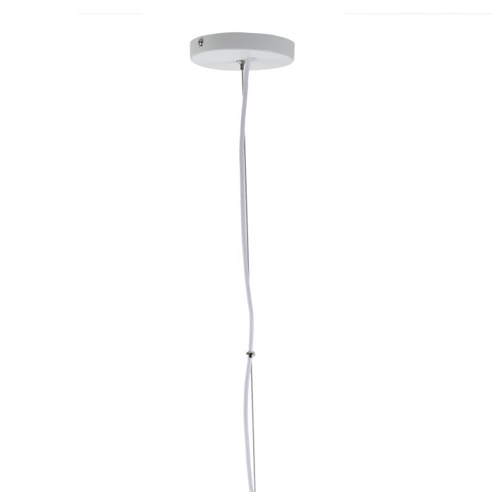 Hanglamp Wit met Zilveren Binnenkant 60 cm - Scaldare Lucano