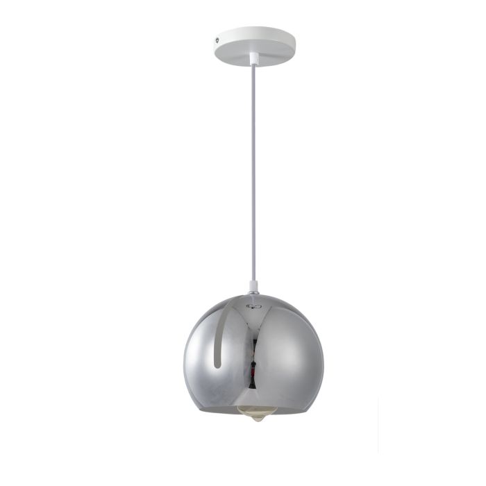 Hanglamp Modern Chrome Rond Metaal  - Scaldare Balbano