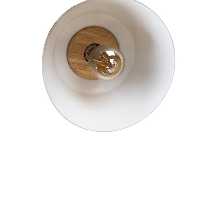 Hanglamp Modern Blauw Aluminium met Hout - Valott Tarja