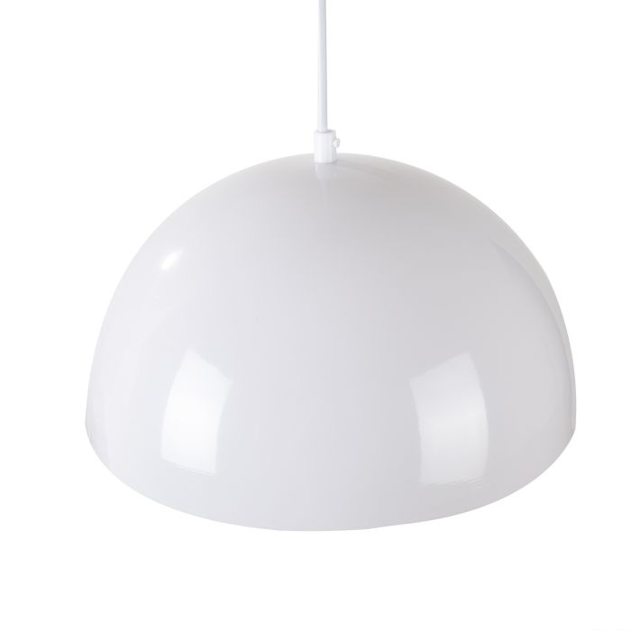 Hanglamp Wit met Zilveren Binnenkant 30 cm - Scaldare Lucano