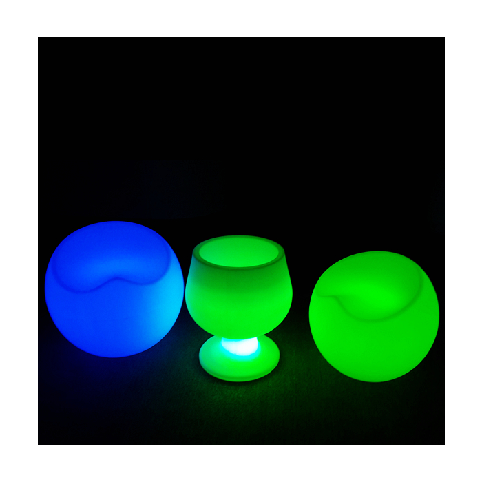 Oplaadbare Stoel LED RGB incl. Afstandsbediening - Funnylights Cubone