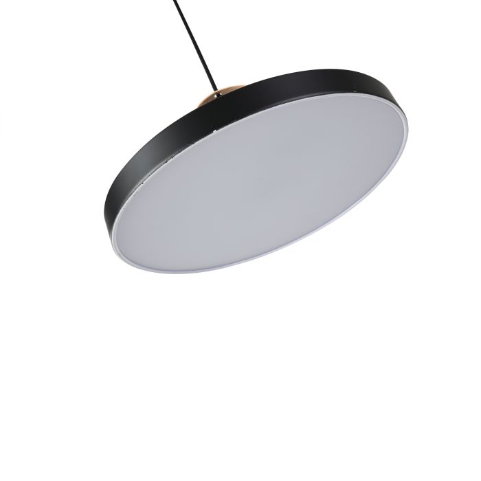 Hanglamp LED Modern Zwart Rond Middel 31 cm - Scaldare Grado